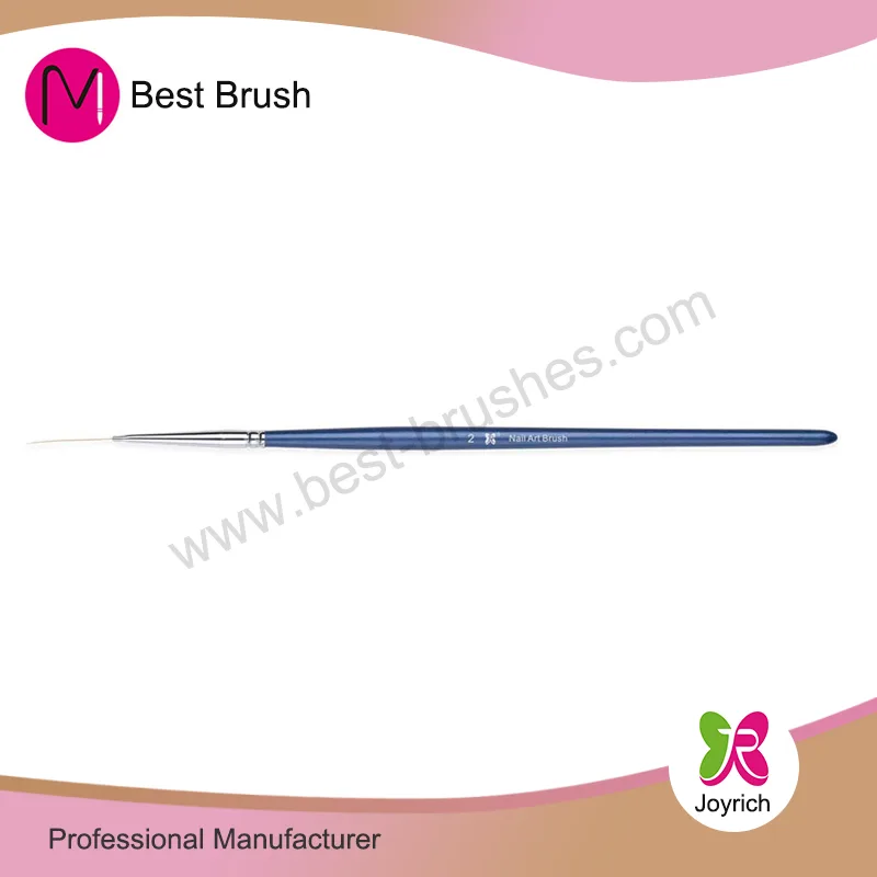 Blauwe houten handvat Nail Art Brush
